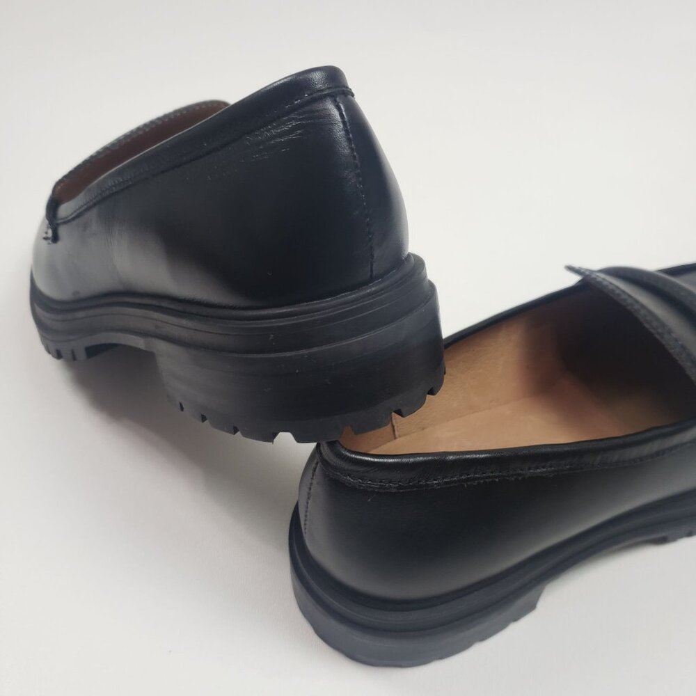 Madewell The Bradley Lugsole Loafer in Leather Women's 9.5M True Black Leather - Picture 14 of 16